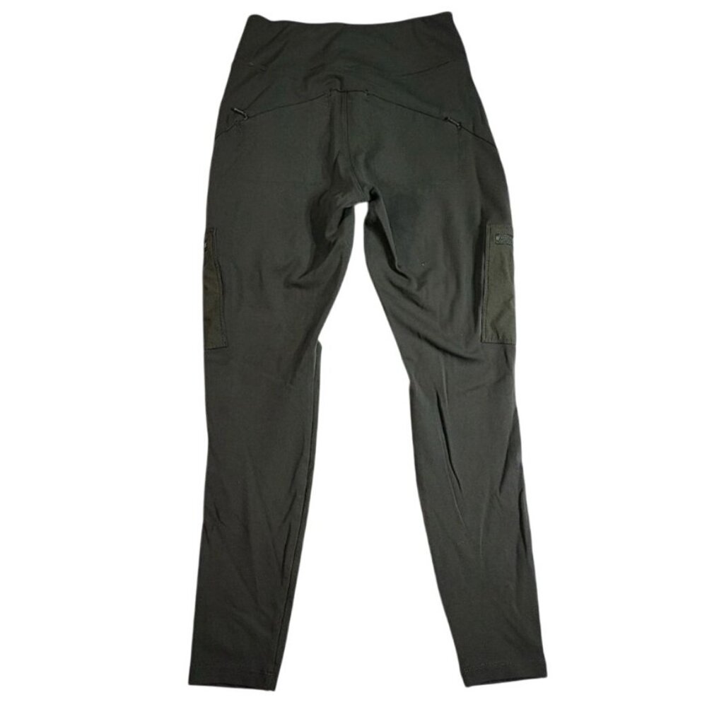 Athleta Headlands Hybrid Cargo II Leggings Tights Aspen Olive Green Size 12 - Picture 2 of 5